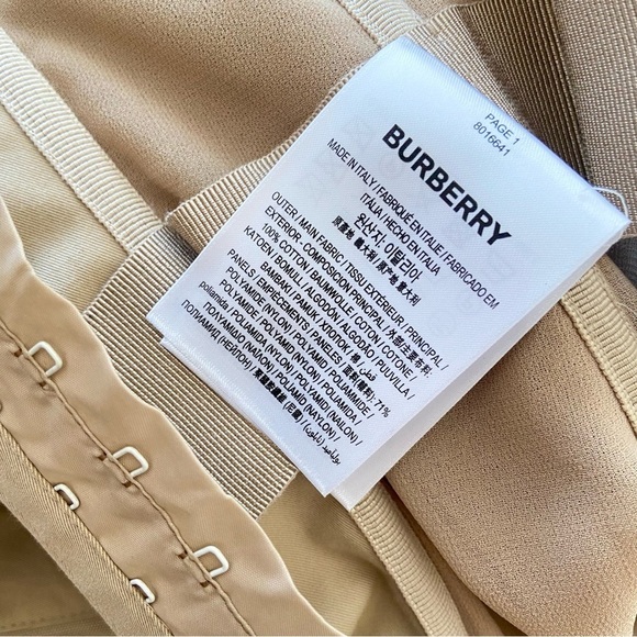 BURBERRY Beatriz Cotton Gabardine Corset Dress - Picture 7 of 11
